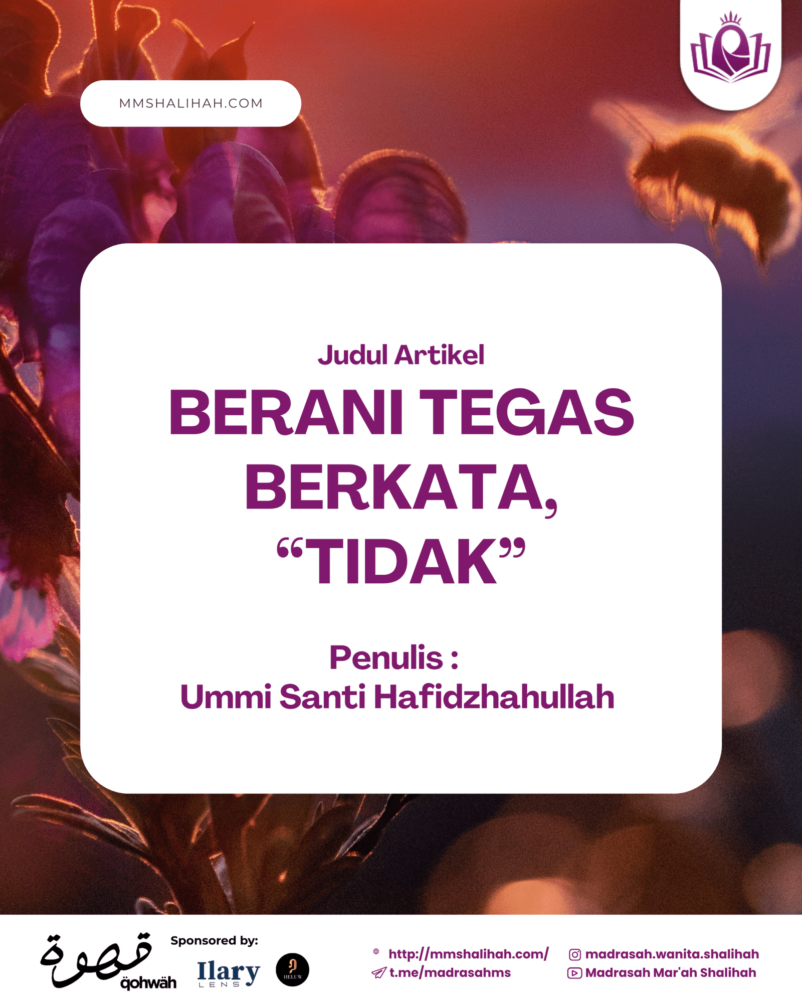 Berani tegas berkata tidak