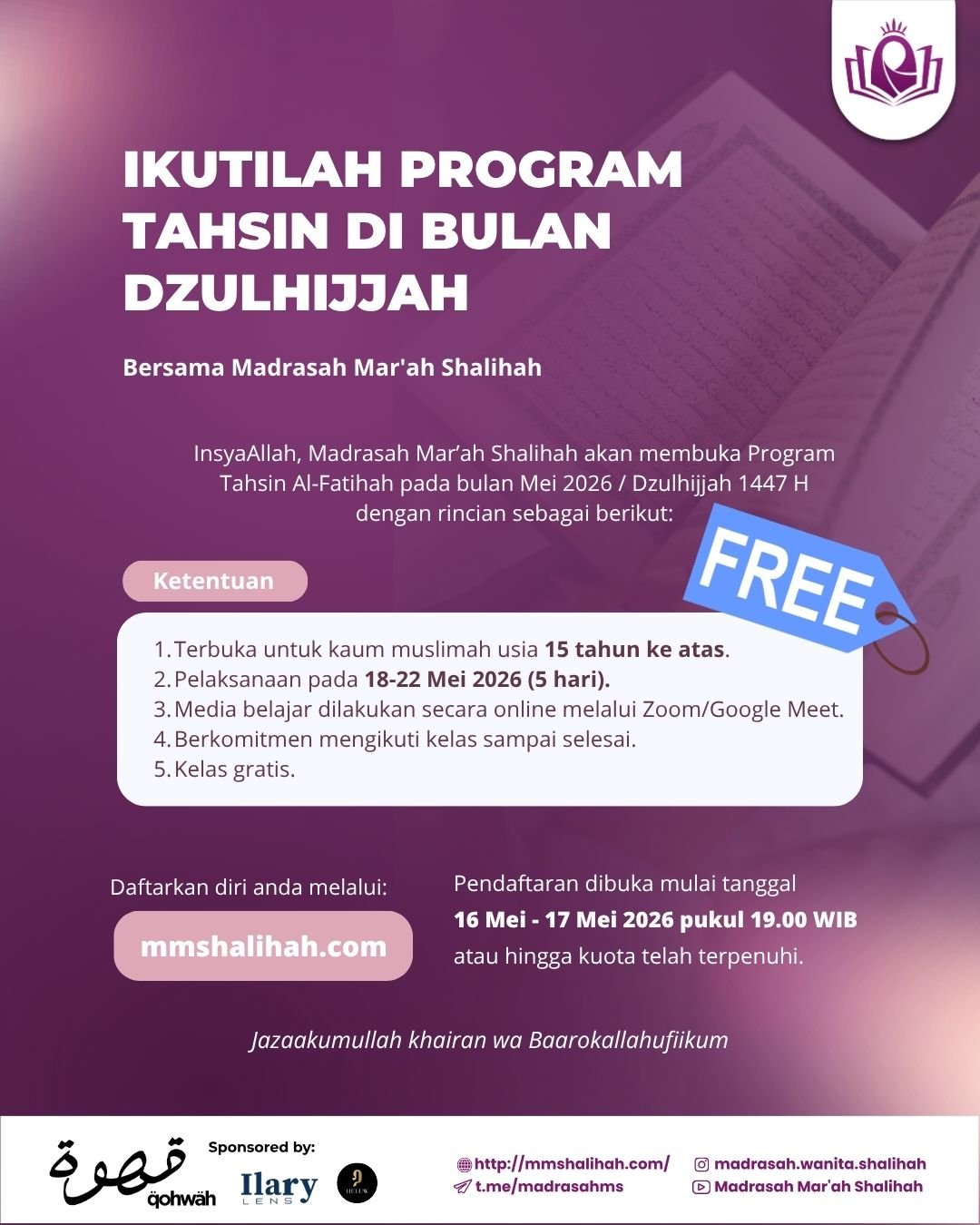 Tahsin Dzulhijjah